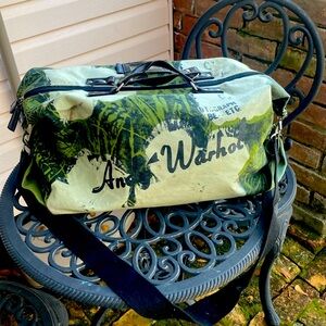 ANDY WARHOL CANVAS DUFFLE BAG